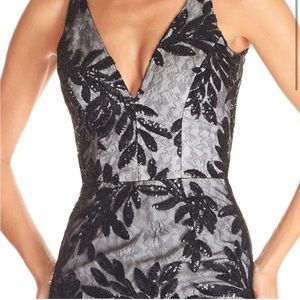 Dress the Population Black with white lining size small